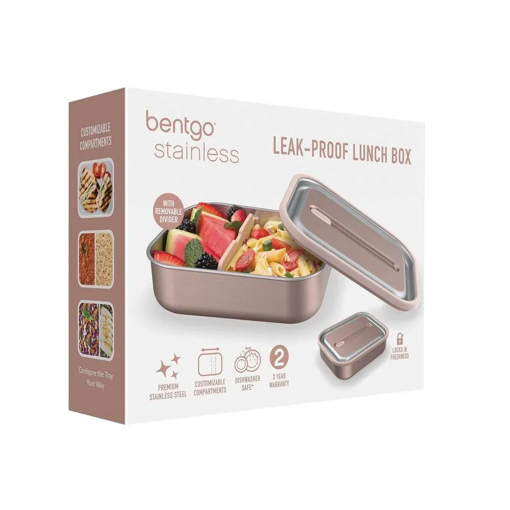 1.2L Stainless Steel Lunch Box Rose Gold