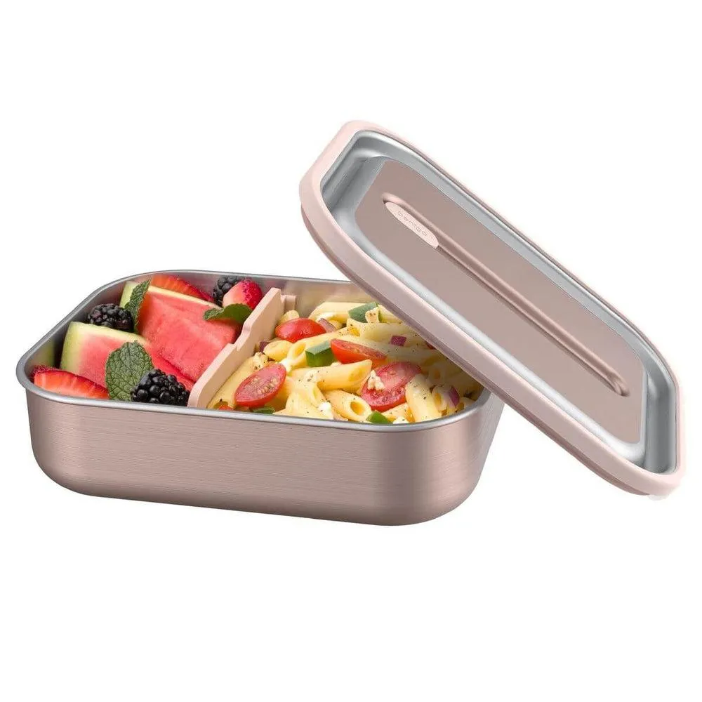 1.2L Stainless Steel Lunch Box Rose Gold