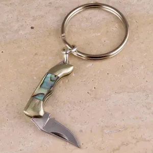 Abalone Mini Knife Keyring - MD