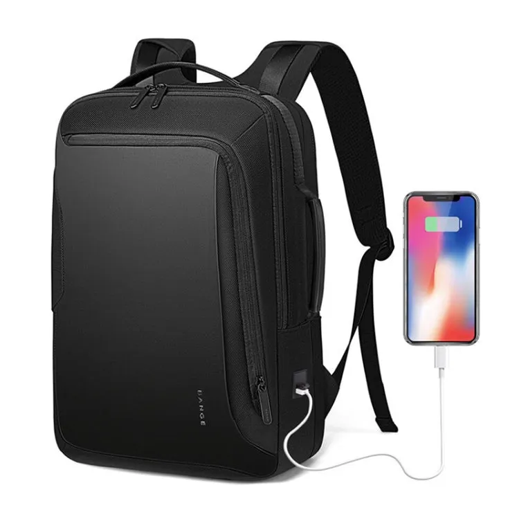 Bange BG-S51 Men Waterproof Large Capacity Backpack with USB Port, Size: 43 x 31 x 16cm(Black)