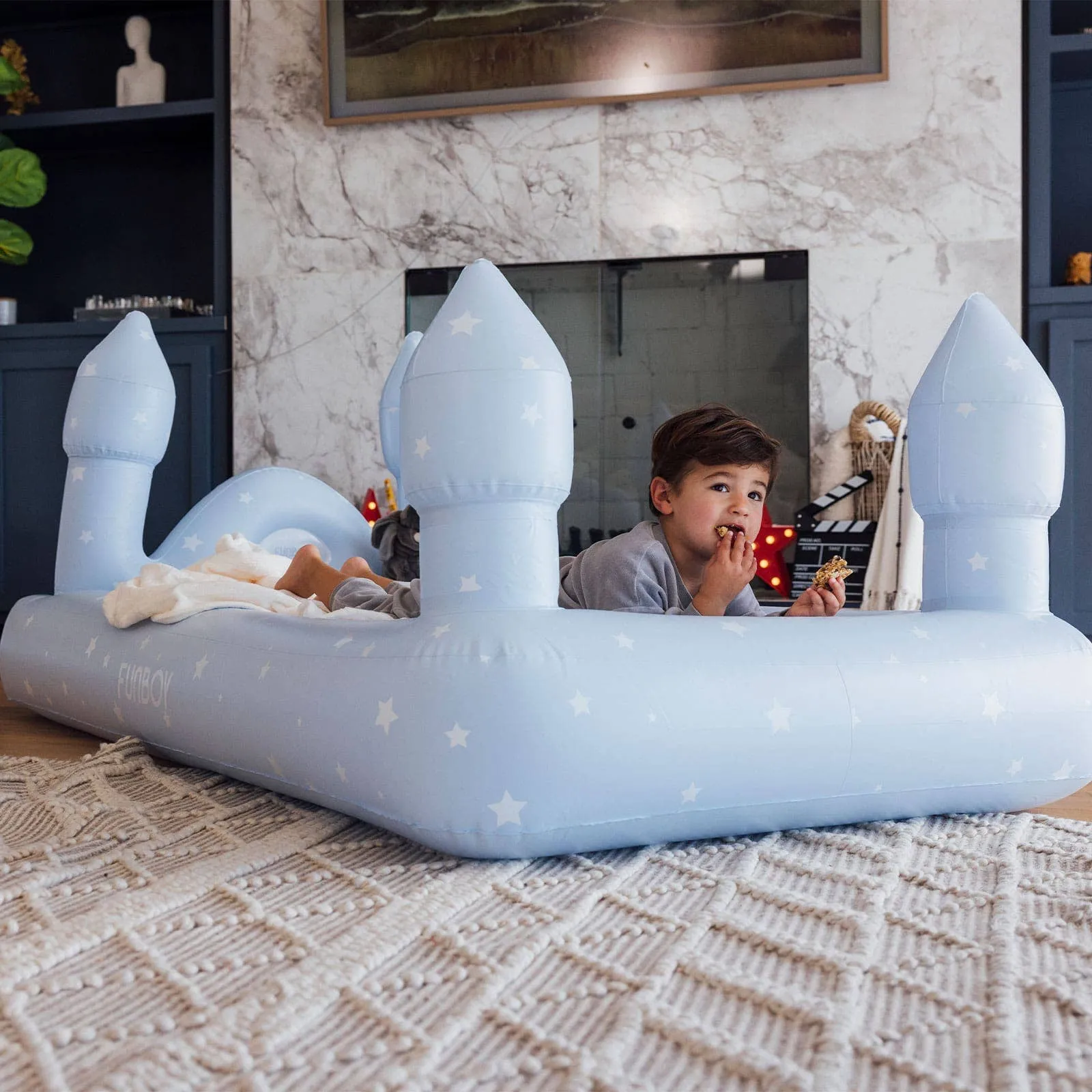 Blue Castle Sleepover Kids Air Mattress