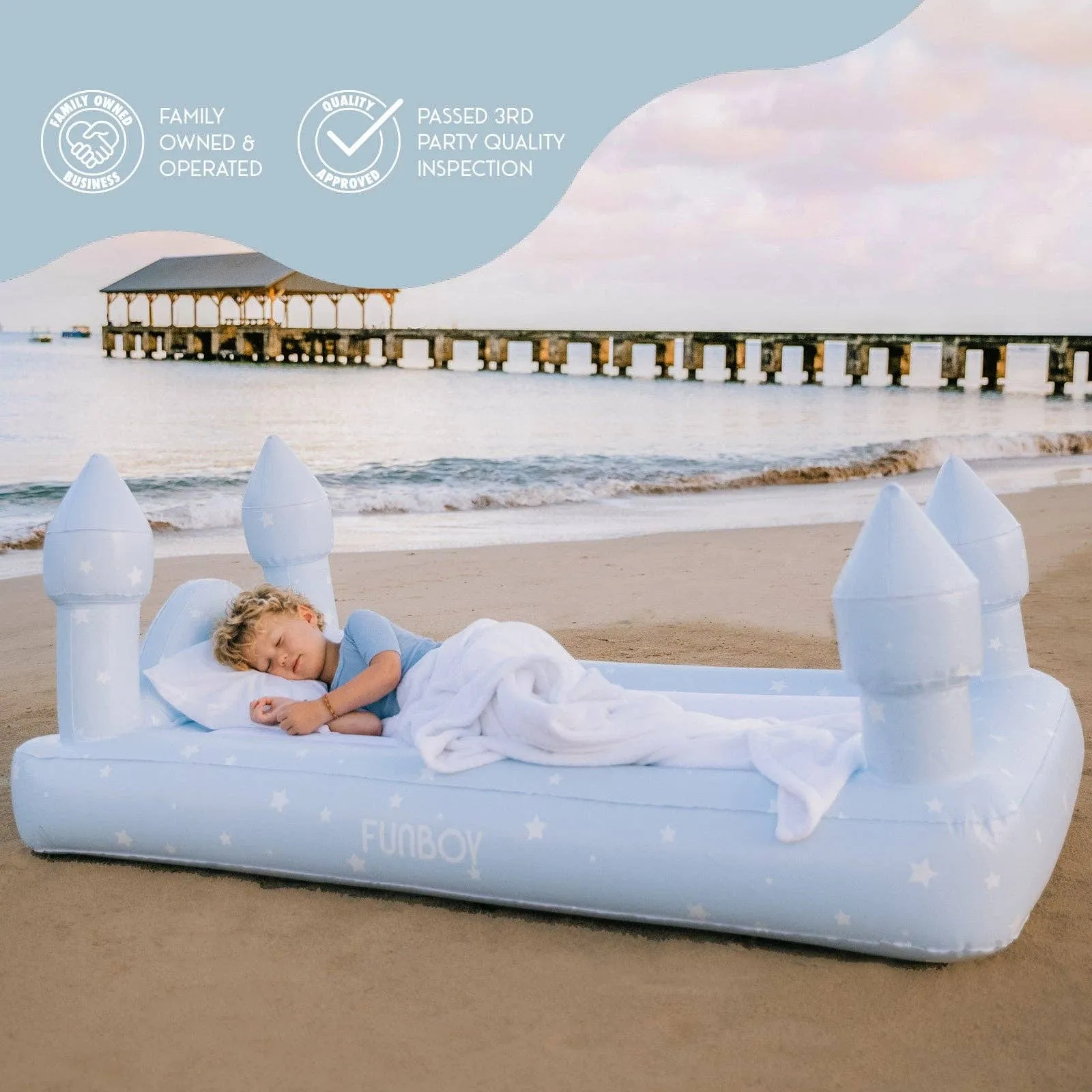 Blue Castle Sleepover Kids Air Mattress