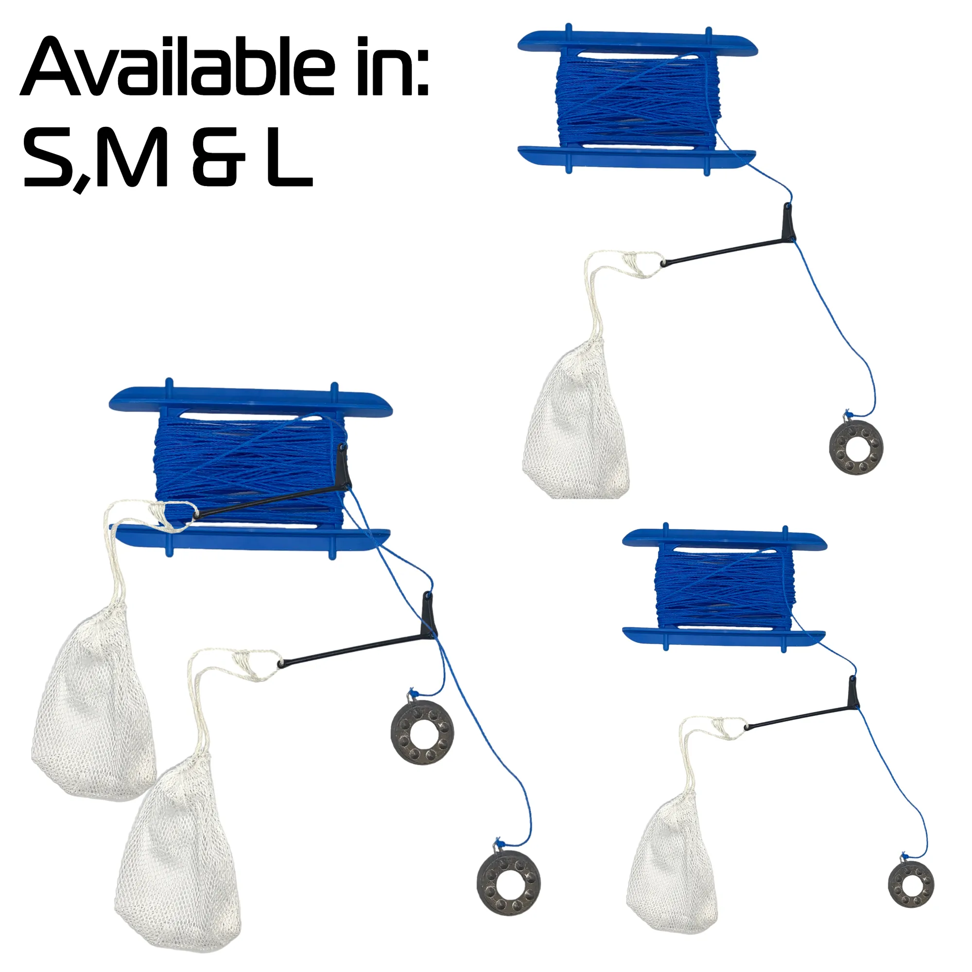 Blue Crab Line With Bag, Boom And Weight (Child Safety, No Hook)