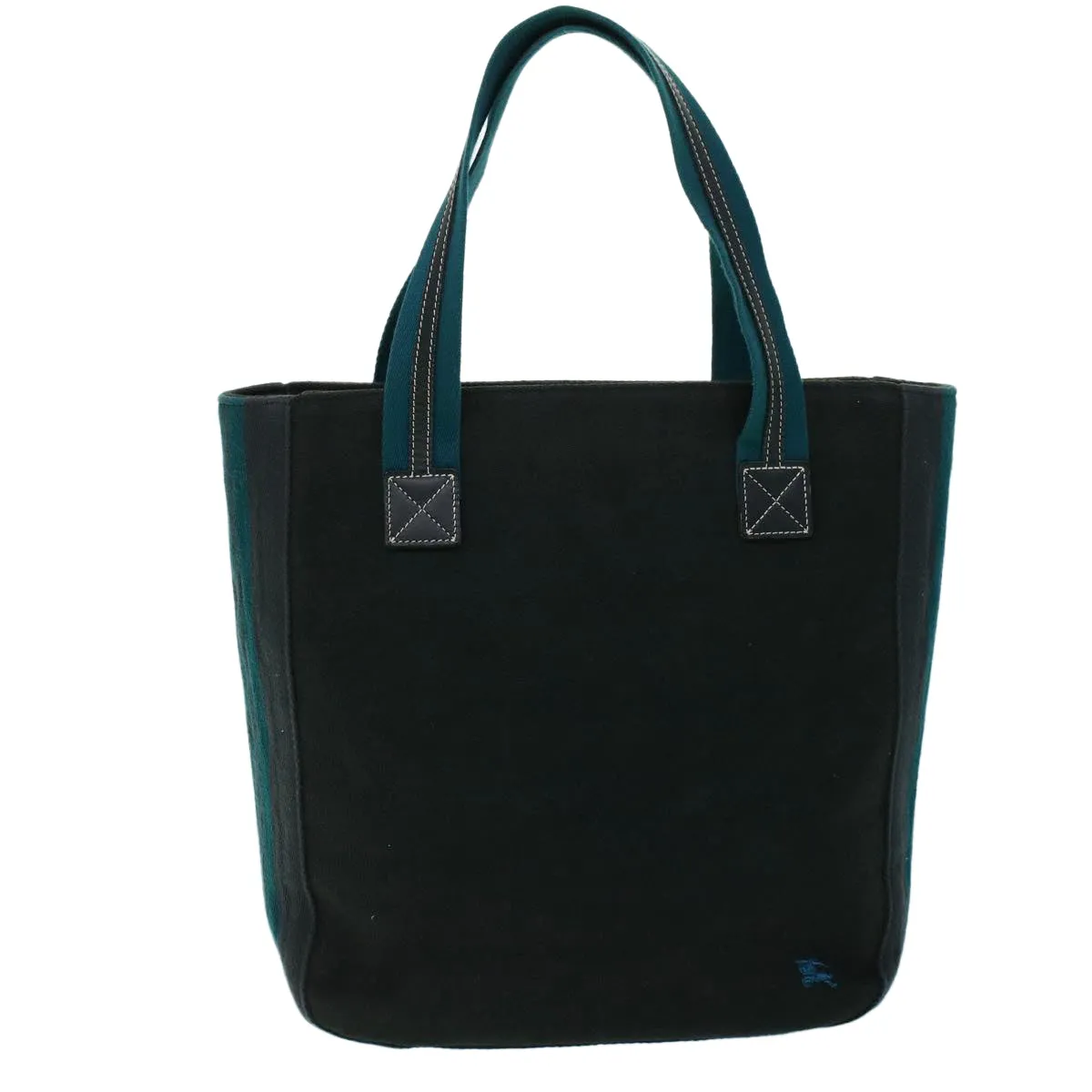 BURBERRY Blue Label Tote Bag Canvas Black Blue  ac2170