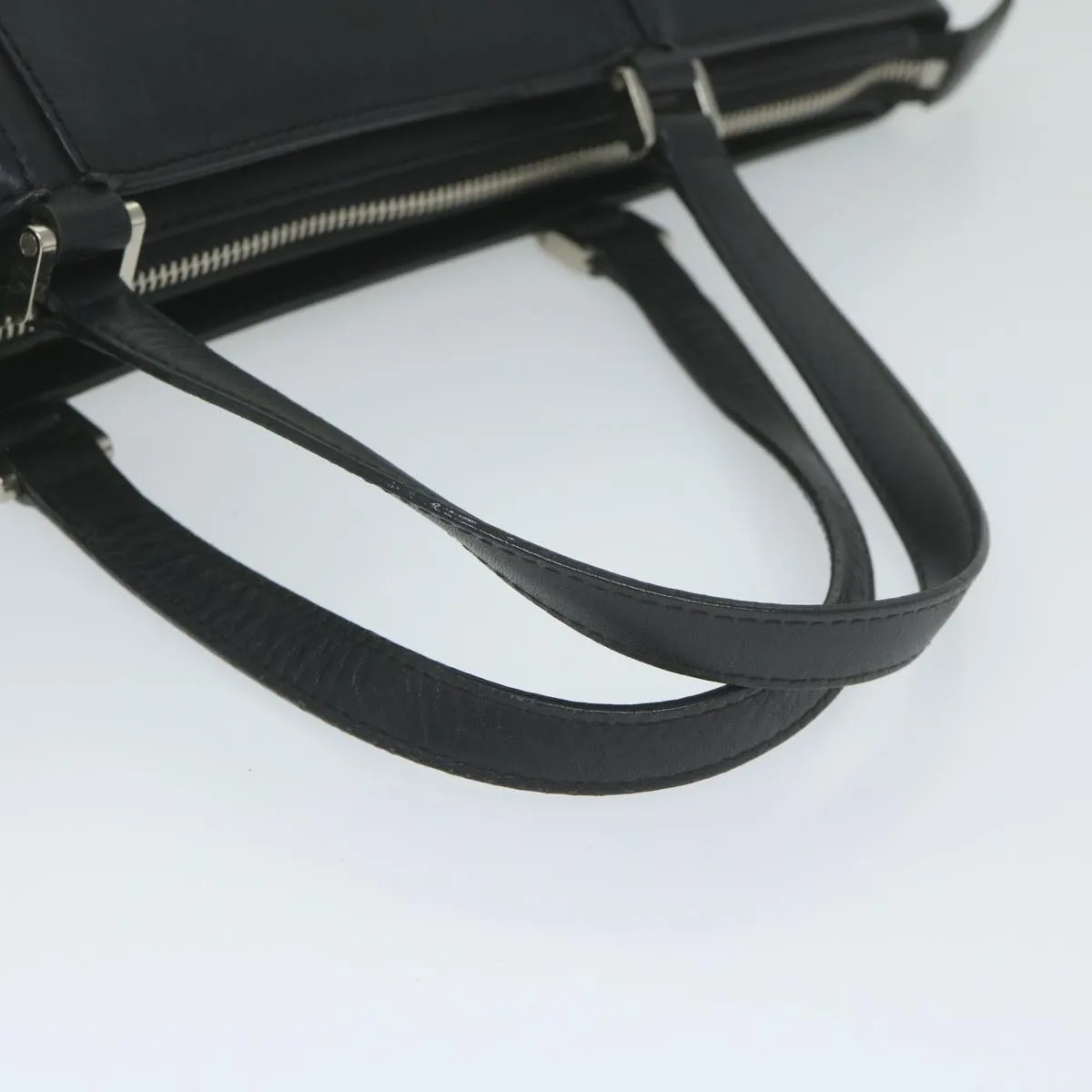 BURBERRY Hand Bag Leather Black  bs10561