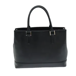 BURBERRY Hand Bag Leather Black  bs15794