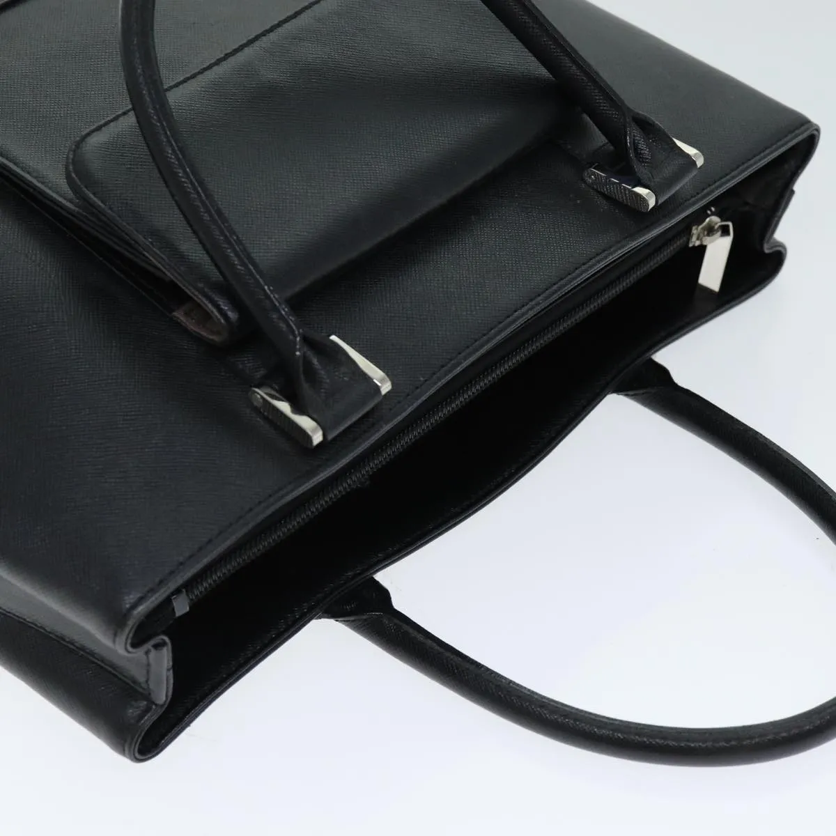 BURBERRY Hand Bag Leather Black  bs15794