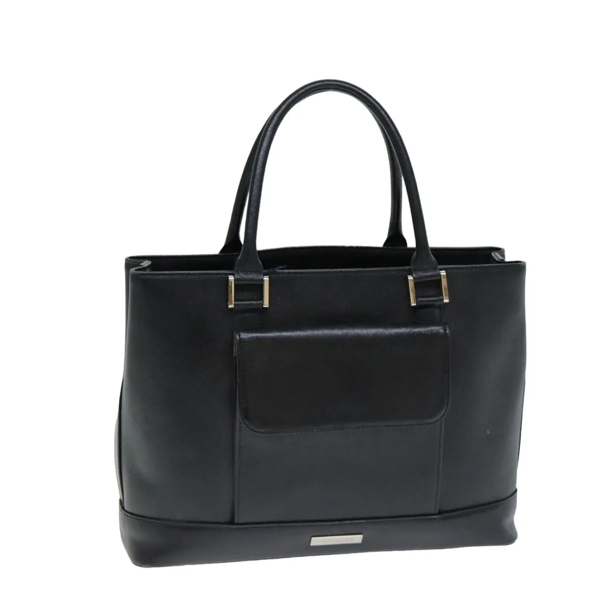 BURBERRY Hand Bag Leather Black  bs15794