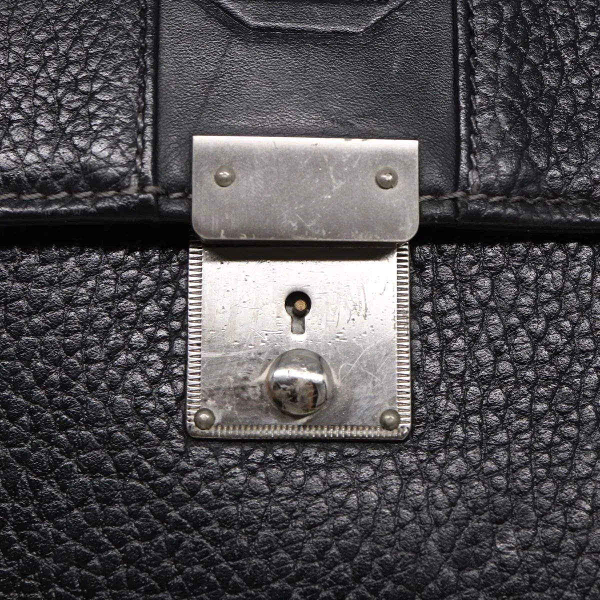 BURBERRY Hand Bag Leather Black  bs16611