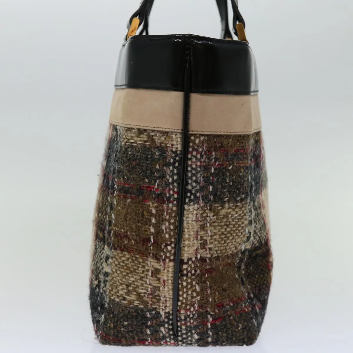 BURBERRY Hand Bag Wool Beige  bs12601