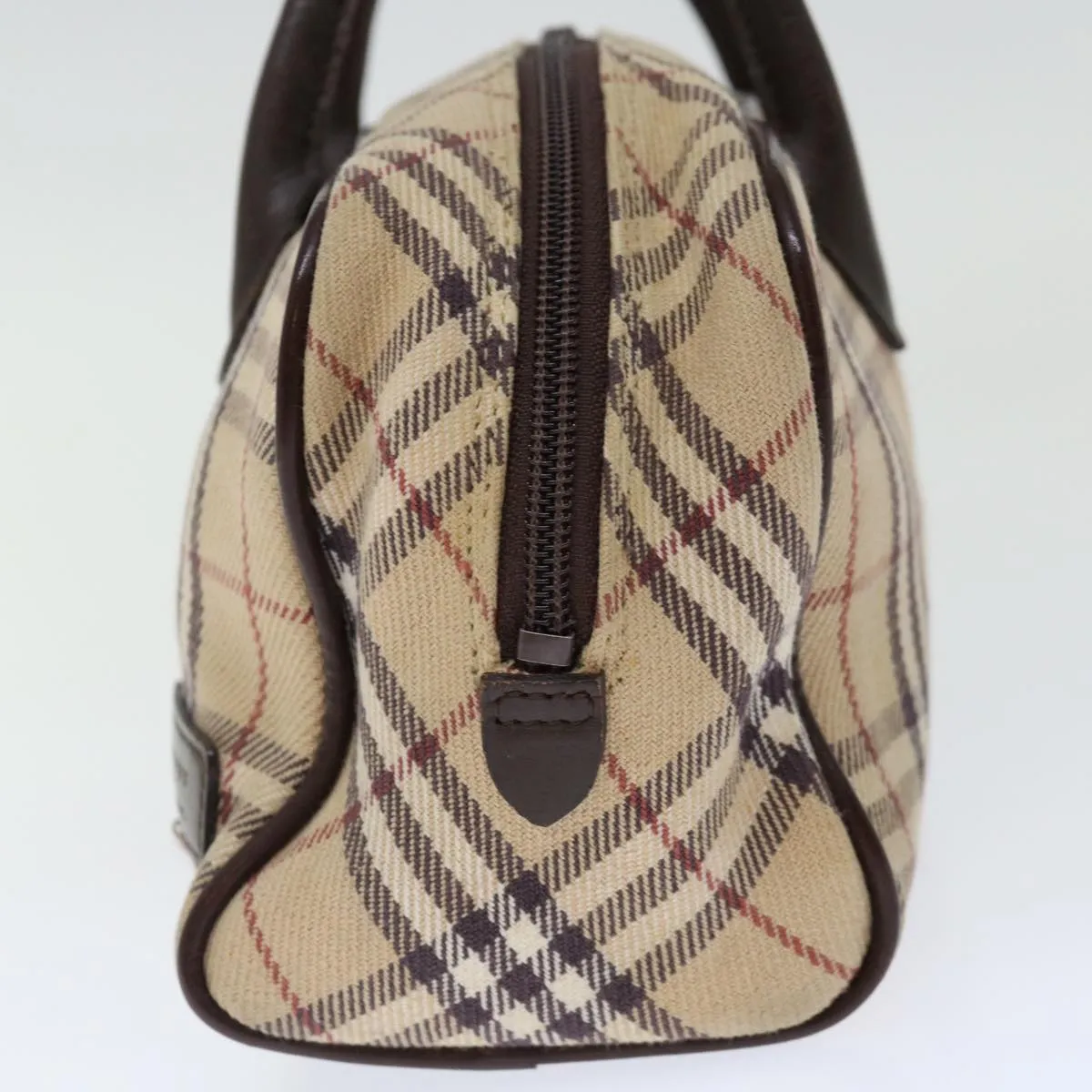 BURBERRY Nova Check Blue Label Hand Bag Canvas Beige  ac2897