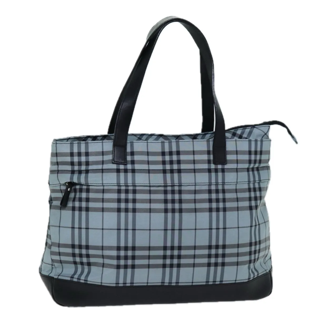 BURBERRY Nova Check Blue Label Tote Bag Nylon Blue  bs14429