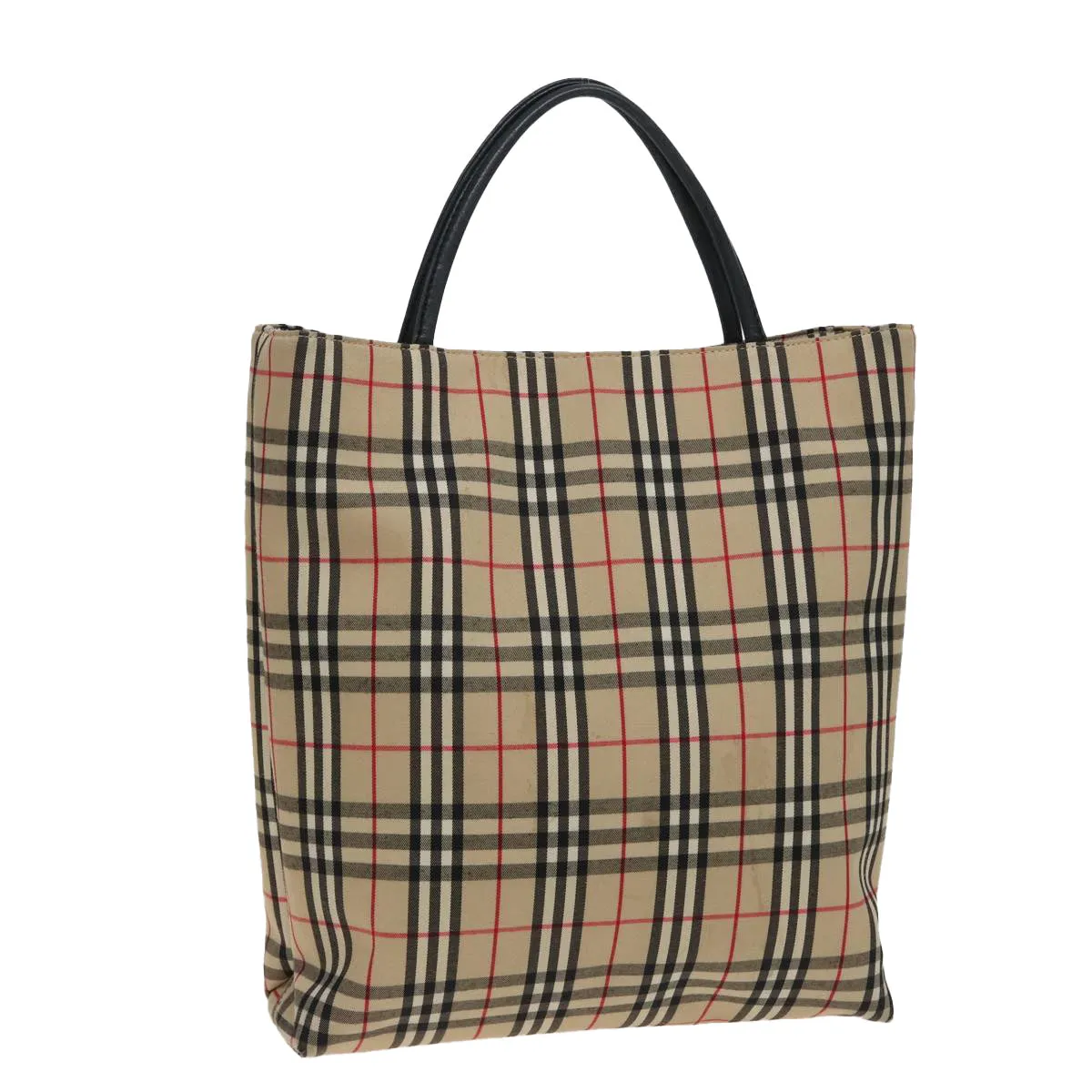 BURBERRY Nova Check Hand Bag Canvas Beige  81820