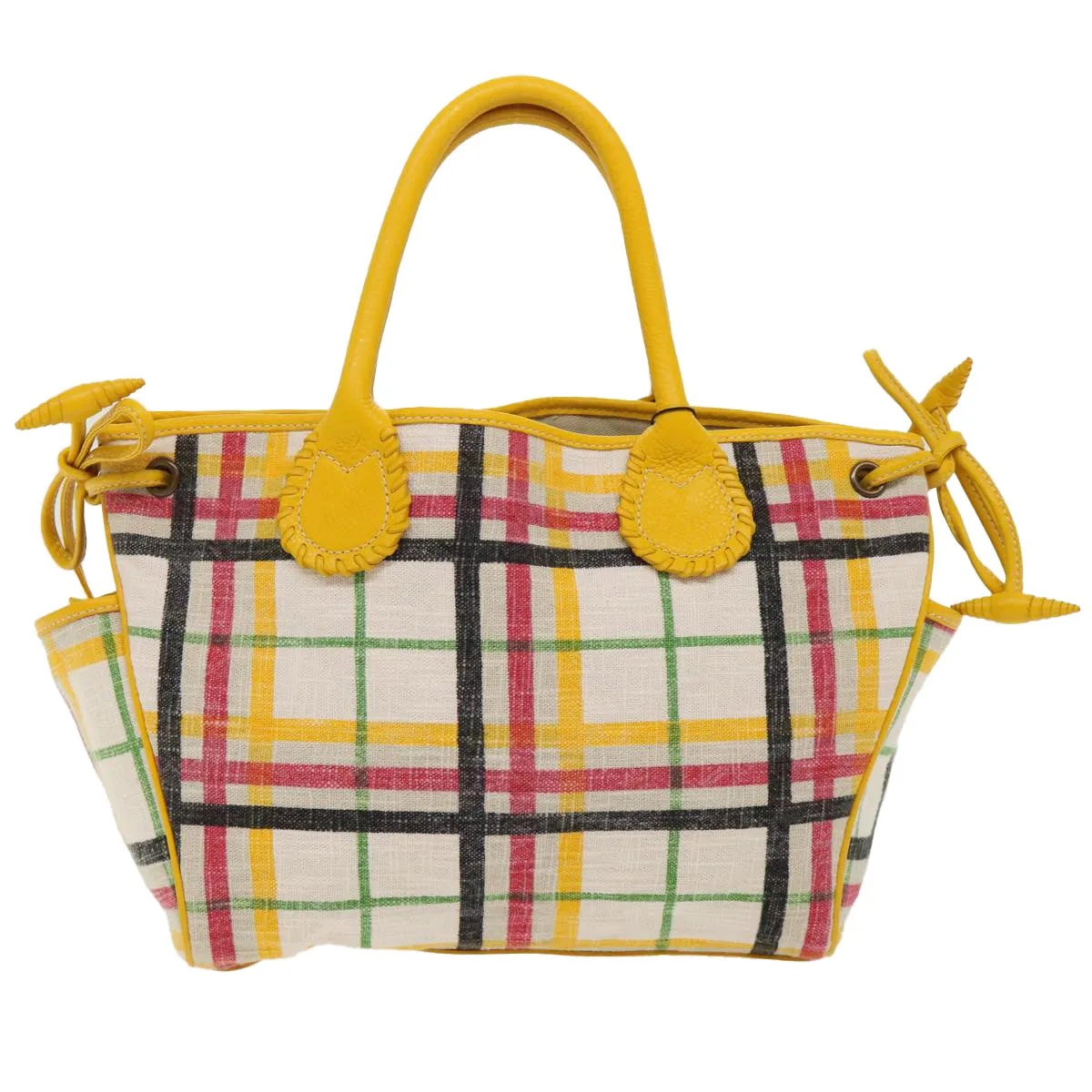 BURBERRY Nova Check Tote Bag Canvas Beige  46962