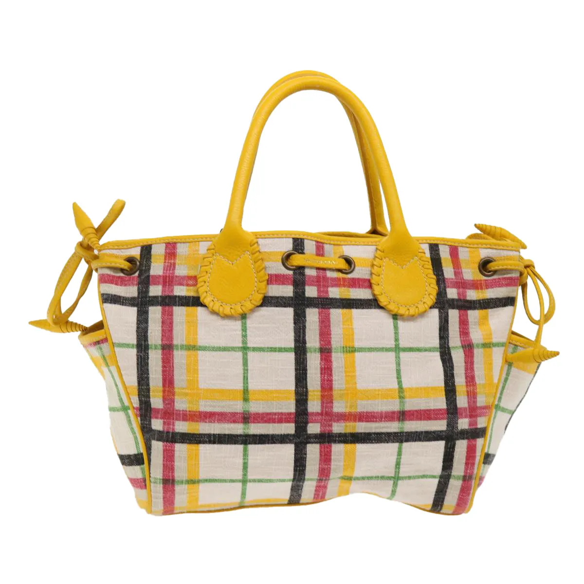 BURBERRY Nova Check Tote Bag Canvas Beige  46962