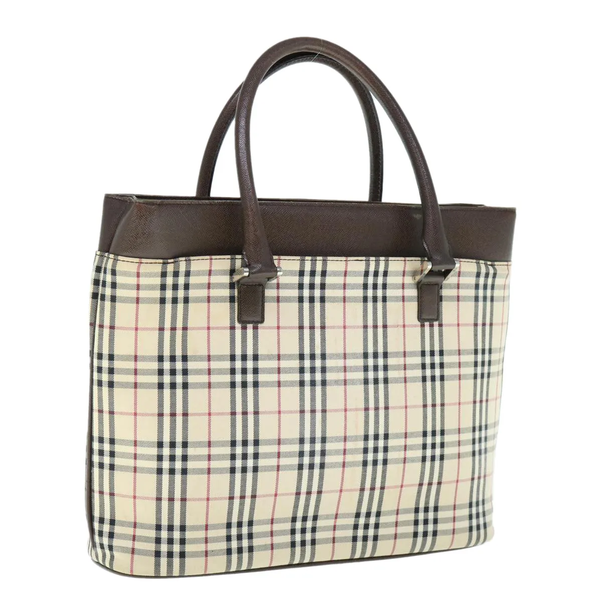 BURBERRY Nova Check Tote Bag Nylon Beige  ep2645