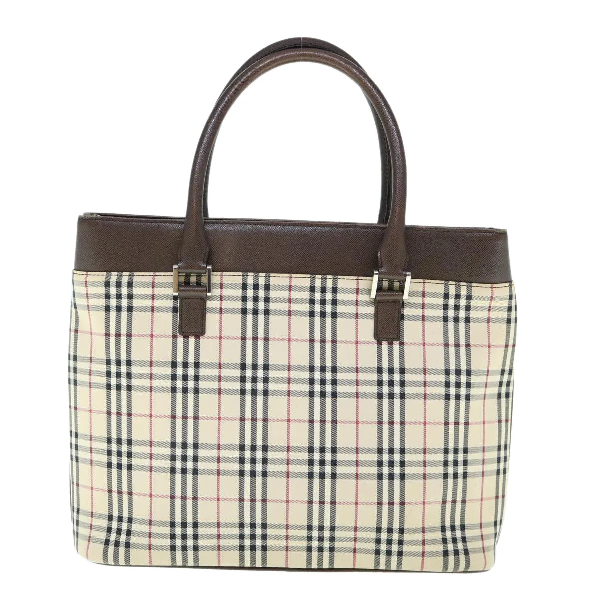 BURBERRY Nova Check Tote Bag Nylon Beige  ep2645