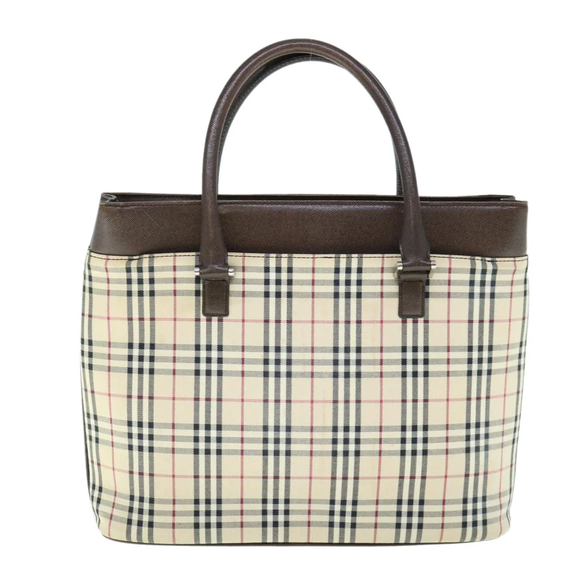 BURBERRY Nova Check Tote Bag Nylon Beige  ep2645