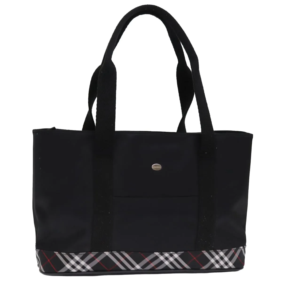 BURBERRY Nova Check Tote Bag Nylon Black  bs14408