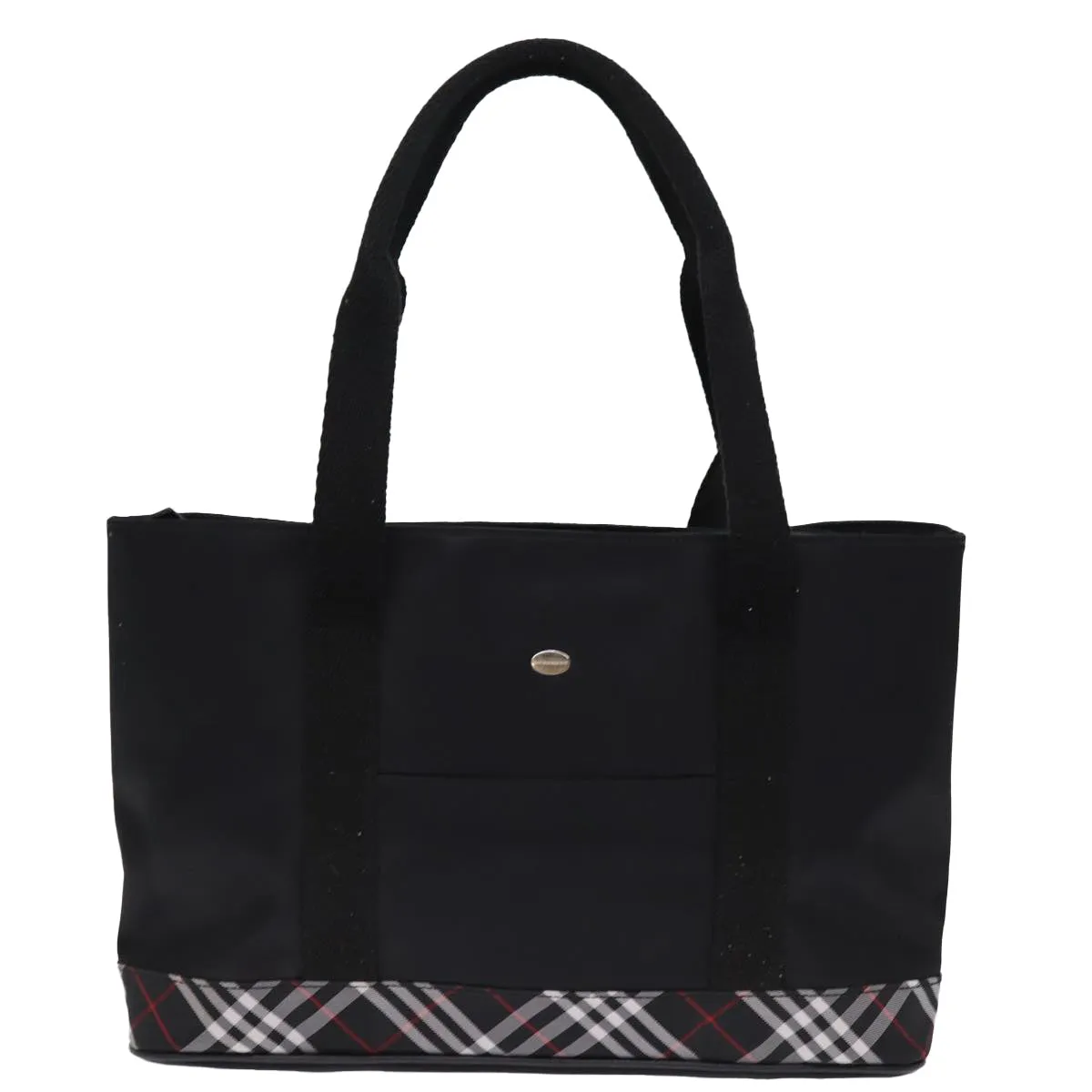 BURBERRY Nova Check Tote Bag Nylon Black  bs14408