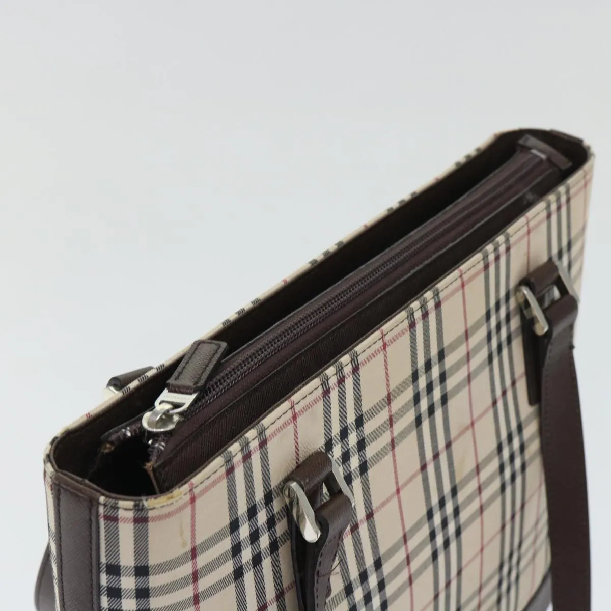BURBERRY Shoulder Bag Nylon Leather Beige  ep1699