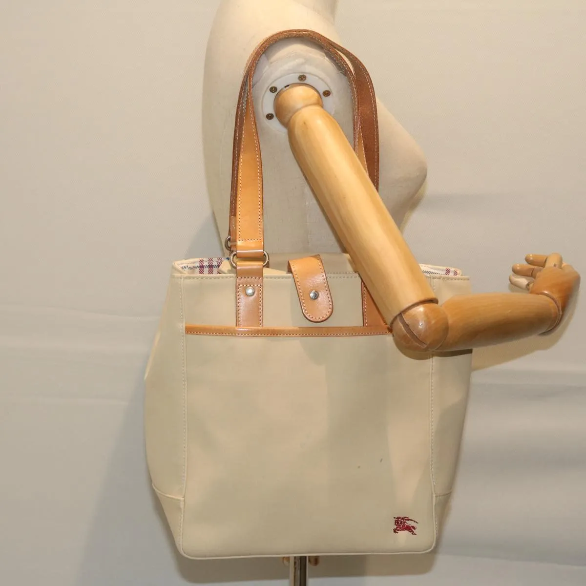 BURBERRY Tote Bag Canvas Beige  ti1379