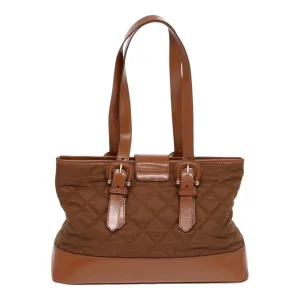 BURBERRY Tote Bag Nylon Brown Gold  bs16581