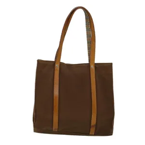 BURBERRYSs Blue Label Tote Bag Canvas Leather Brown  ti1321