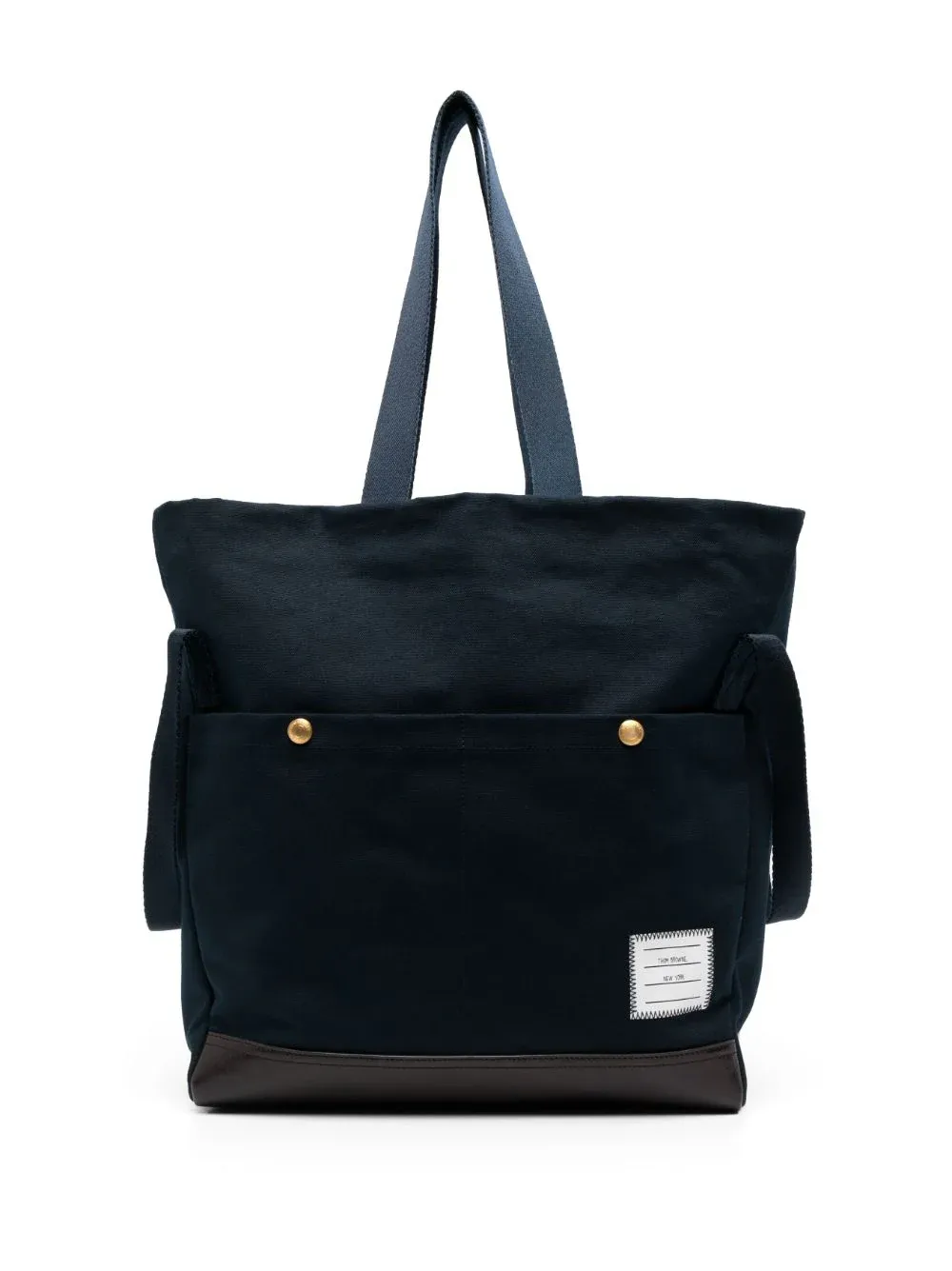 Cotton Canvas Snap Pocket Tote