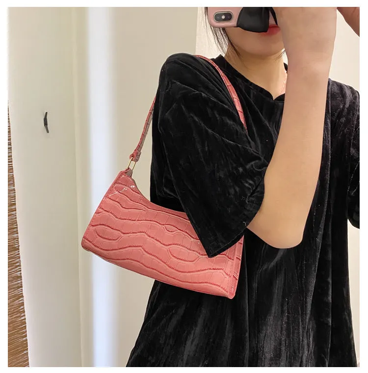 Darianrojas Fashion Exquisite Shopping Bag Retro Casual Women Totes Shoulder Bags Female Leather Solid Color Chain Handbag for Women