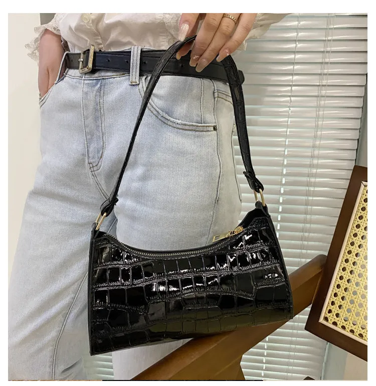 Darianrojas Fashion Exquisite Shopping Bag Retro Casual Women Totes Shoulder Bags Female Leather Solid Color Chain Handbag for Women