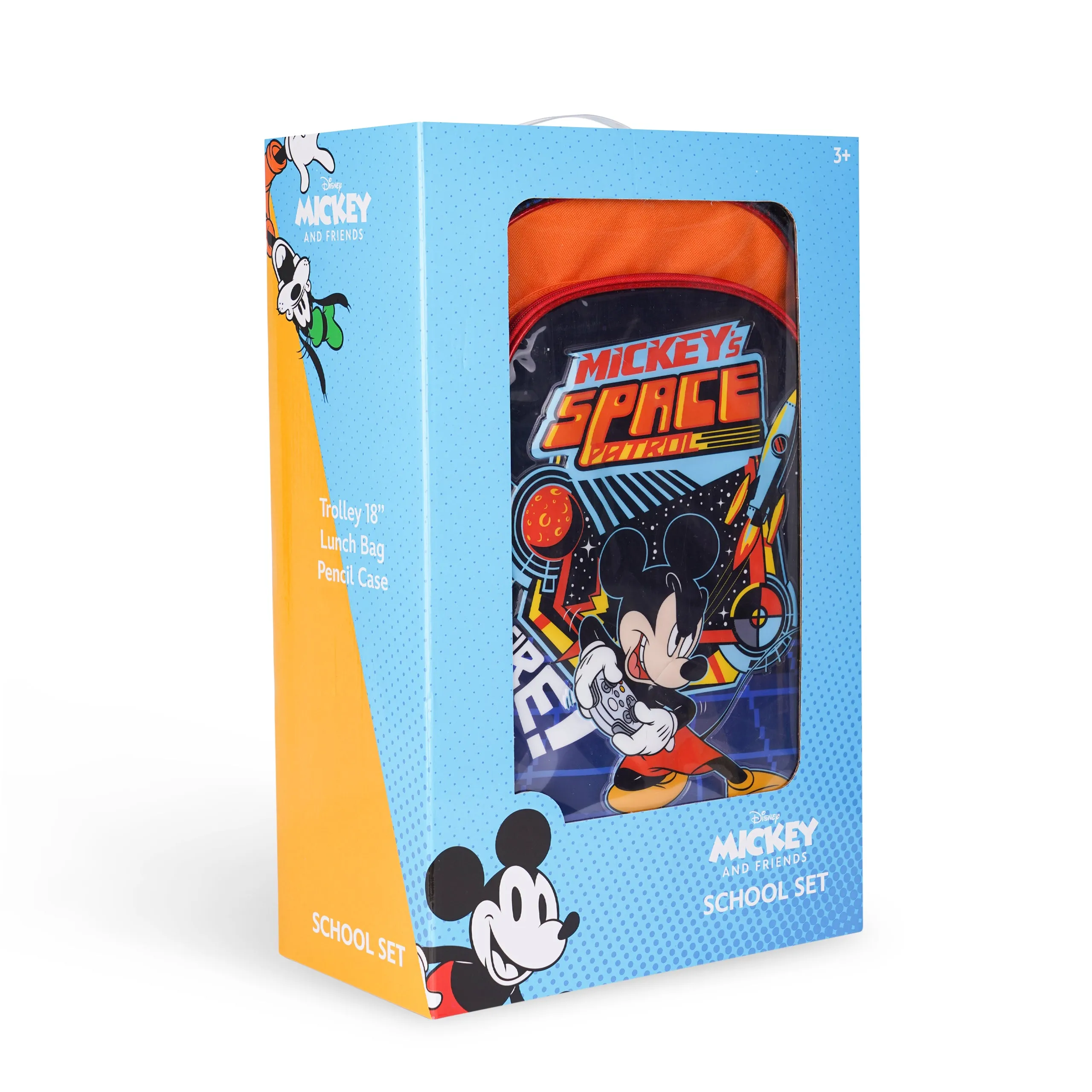 Disney Mickey Mouse Space Patrol 3in1 Trolley Box set 18"