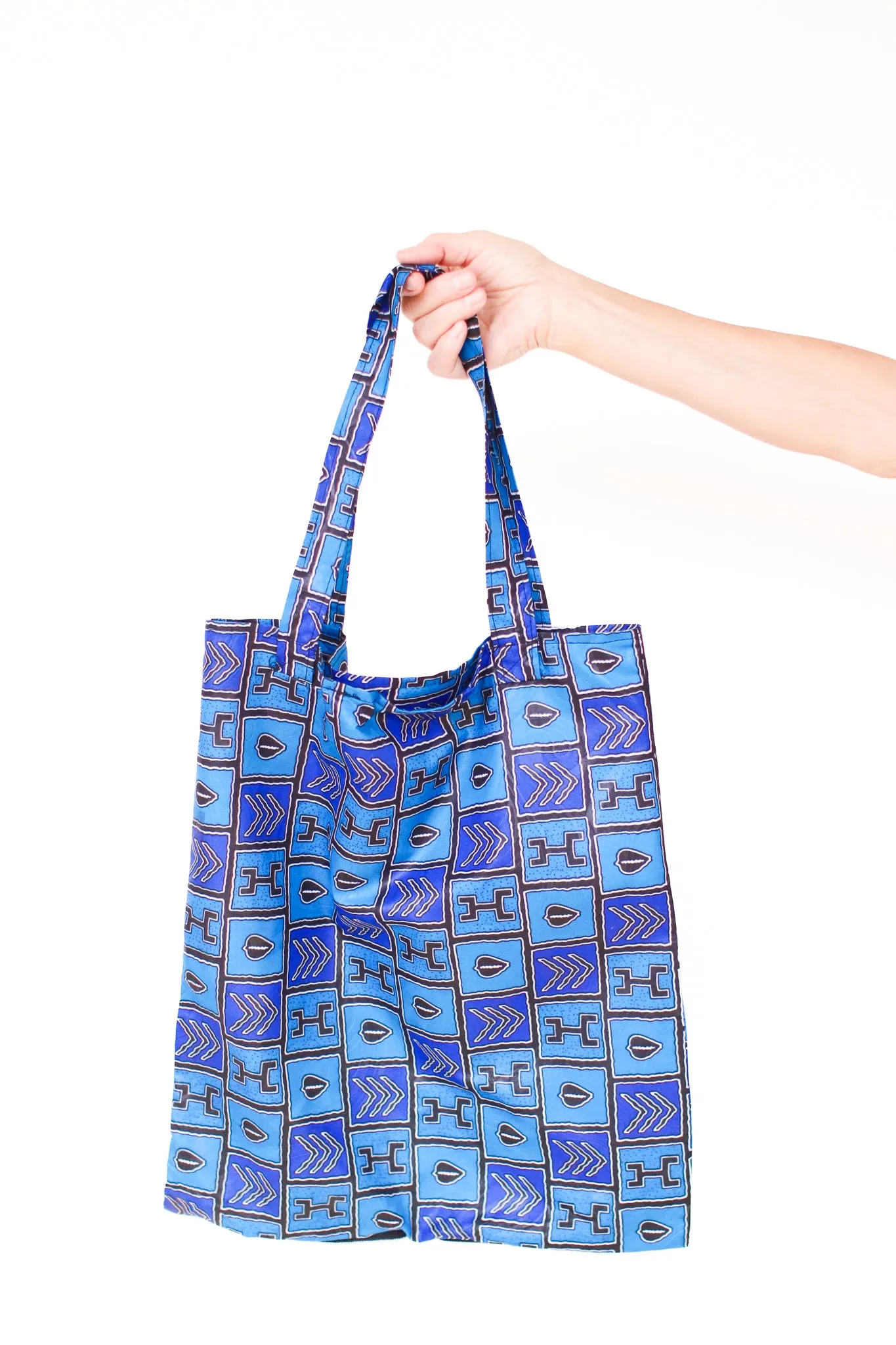 Expandable Heart Tote, Azure