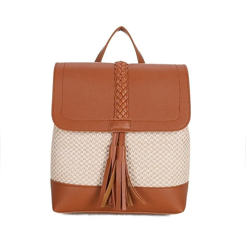 Fashion Leather Tassel Female Handbags