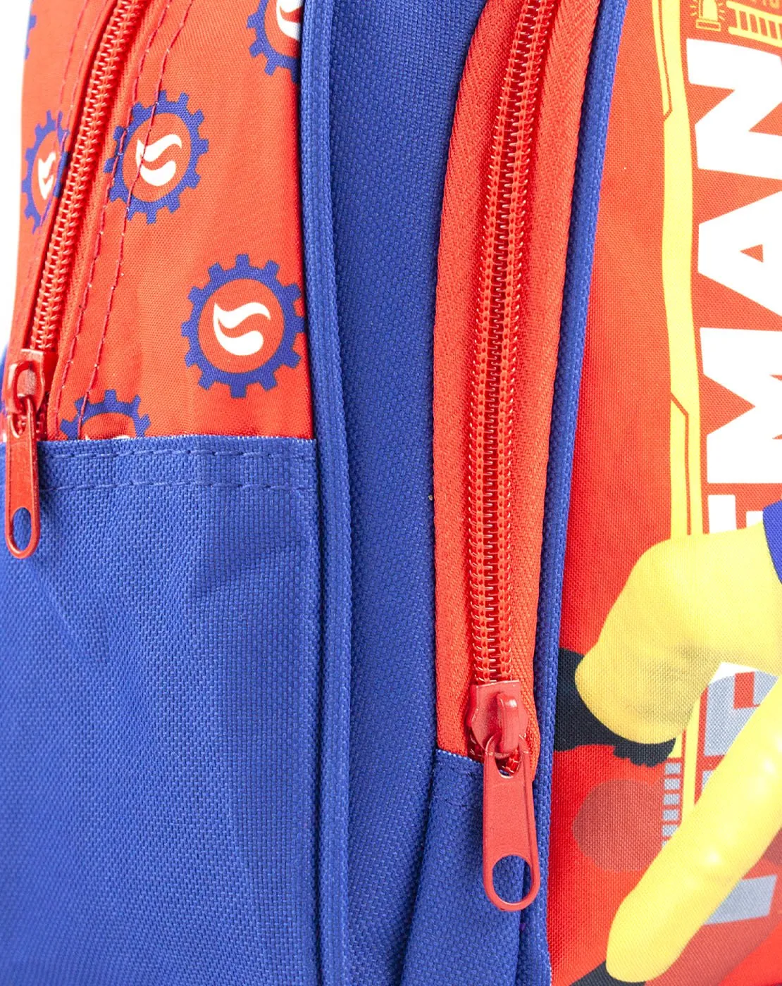 Fireman Sam Red Blue Boy's Kids School Polyester Backpack Bag