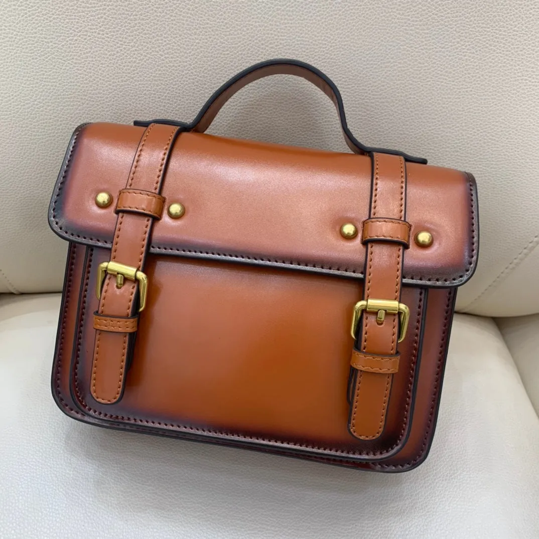 Flap Leather Satchel For Women Crossbody Bags