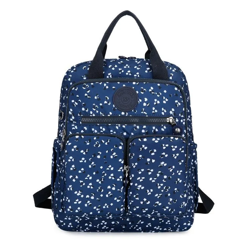 Floral Printing Women Waterproof Large Capacity Backpack