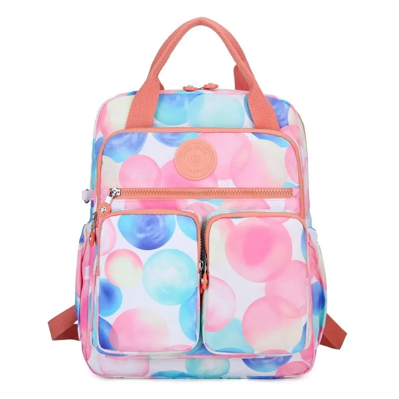 Floral Printing Women Waterproof Large Capacity Backpack