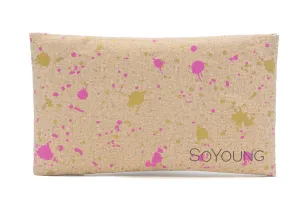 Fuchsia and Gold Splatter Ice Pack