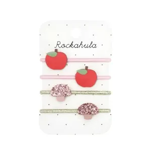 Girl Clip | Hair Ties - Rosy Apple and Toadstool | Rockahula Kids