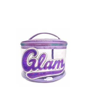 'Glam' Clear Round Glam Bag