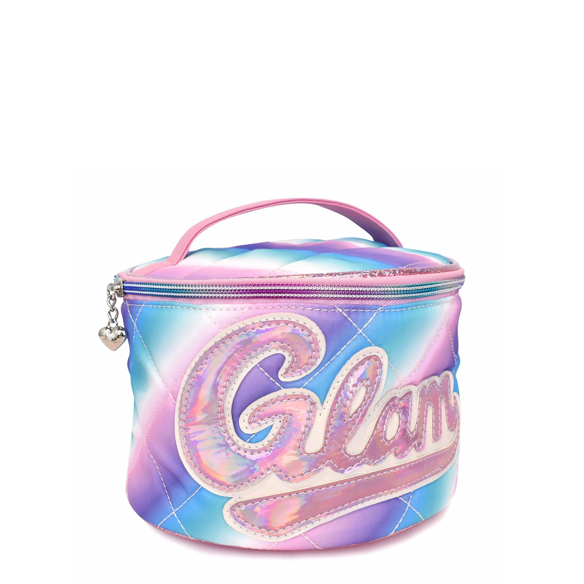 'Glam' Ombre Quilted Round Glam Bag