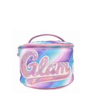 'Glam' Ombre Quilted Round Glam Bag