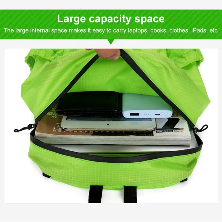 HAWEEL Portable Foldable Waterproof Backpack Folding Bag (Green)