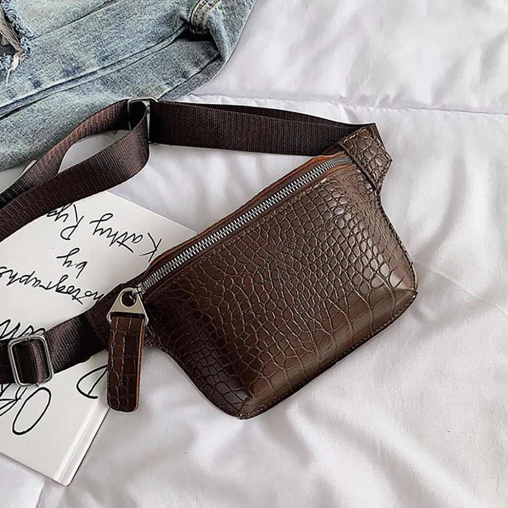 High Fashion Alligator Style Waist Bag