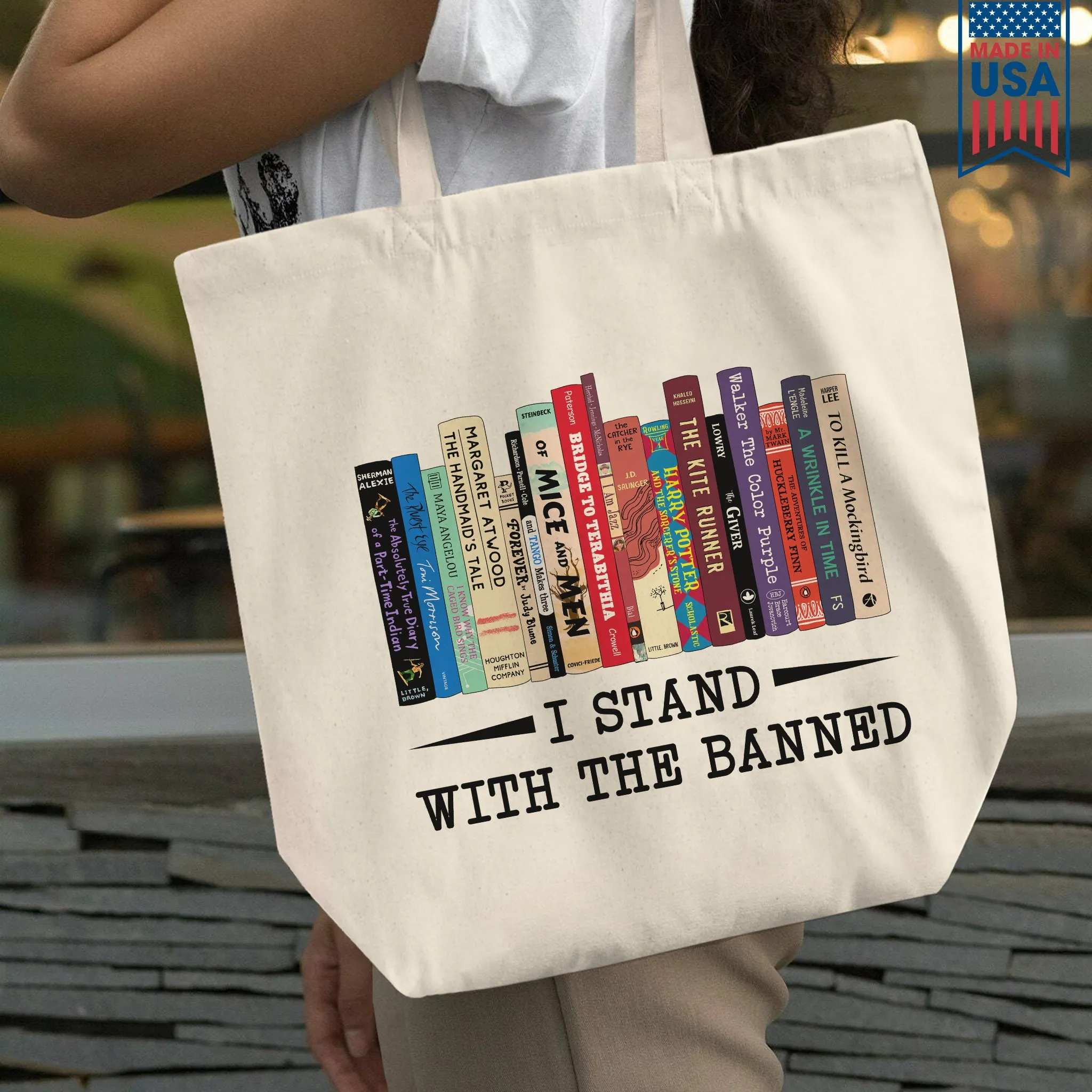 I Stand With The Banned Book Lover Gift TBW183