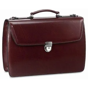 Jack Georges Elements Collection Double Gusset Flapover Briefcase