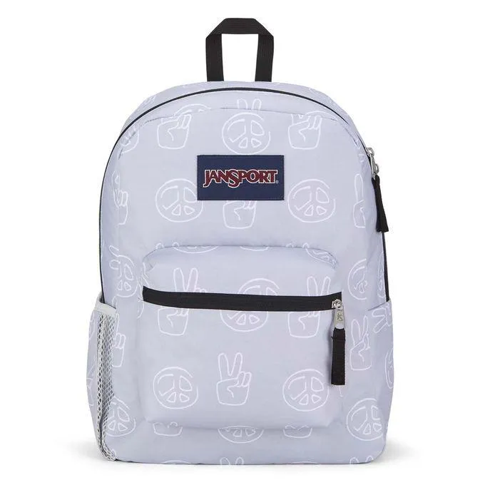 JANSPORT PALE BLUE PEACE BACKPACK FOR GIRLS