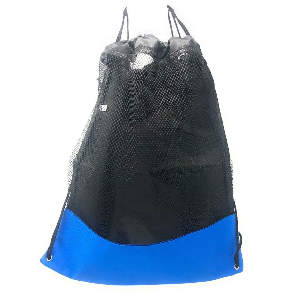 Large Drawstring Cinch Tote Storage Bag Sack for Gym Traveling Work School 17inch