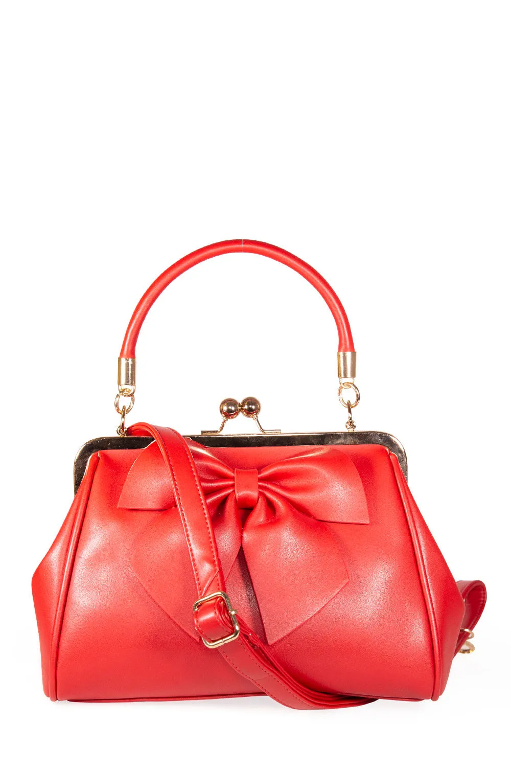 Lockwood Bow Handbag in Red by Banned